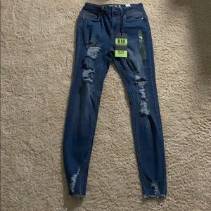 Mid Rise Push Up refuge skinny denim jeans